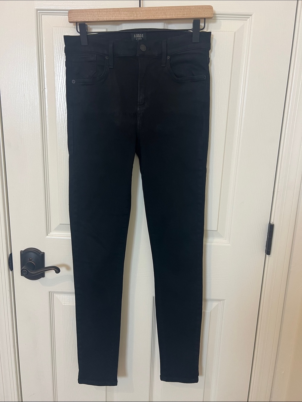 Agolde Jeans Sophie Black Skinny High Rise Stretchy